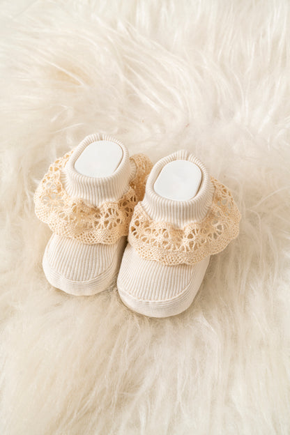 3'lü Fitilli Enesek Bebek Patiği Leopar Koleksiyonu